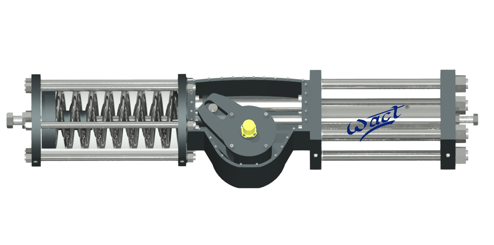 Heavy Duty Single Acting Spring Return Hydraulic Actuator 